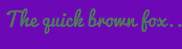 Image with Font Color 4E7A5B and Background Color 6D08B6
